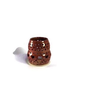 Free Shipping | Candle holder | Hostess Gift | Luminary | Votive candle holder | Handmade pottery candle lantern