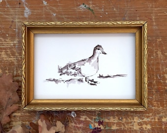 Duck Painting Unframed Print, Watercolor Painting Print, Original Vintage Style Print On Cotton Rag Paper, French Country Farmhouse Print