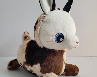 Brown and Cream Patched Alpaca Llama Plush