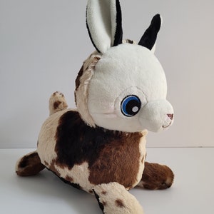 Brown and Cream Patched Alpaca Llama Plush