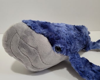 Fluffy Blue Sapphire Galaxy Space Humpback Whale Plush