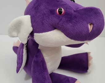 Purple and White Dragon Plush Magic Puff Dragon
