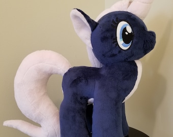Navy and Pink "Unicorny" Unicorn Pony