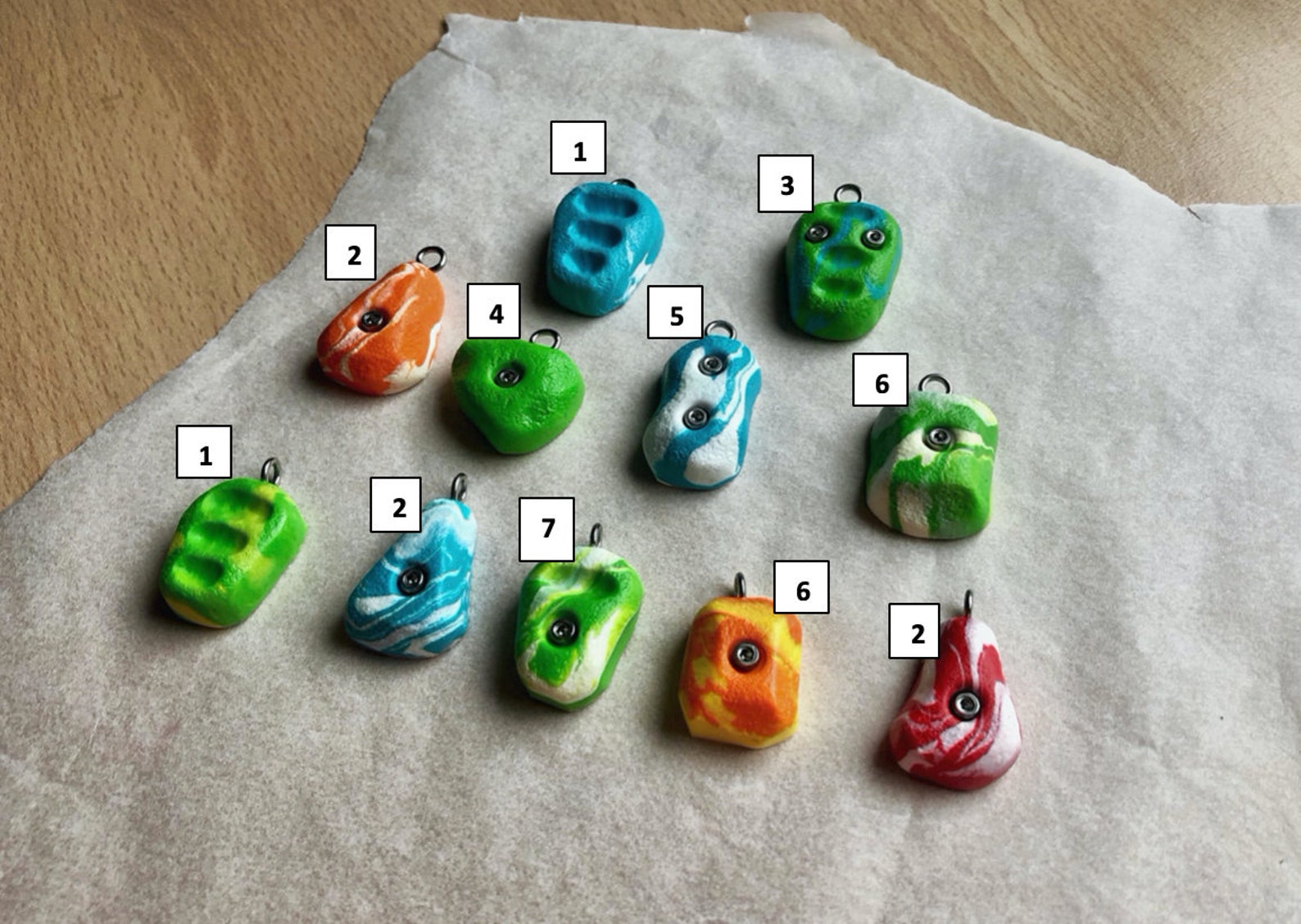 Small Rock Climbing Hold Keychain Climbing Pendant Etsy