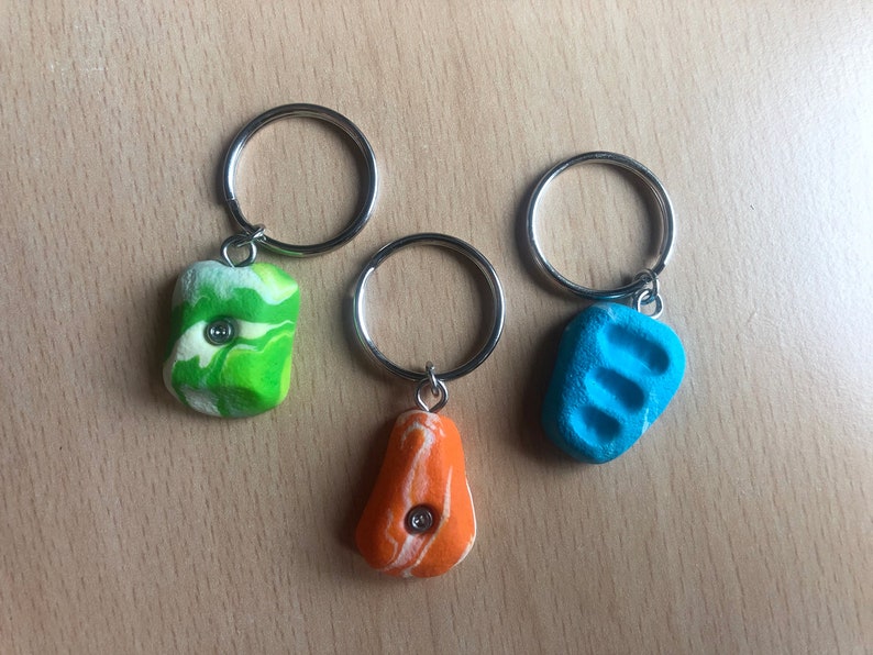 Small Rock Climbing Hold Keychain Climbing Pendant Etsy