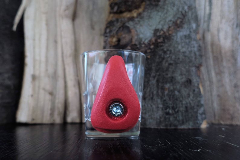 Rock Climbing Glass Mug, Rock Climbing Cup, Mug With Climbing Hold