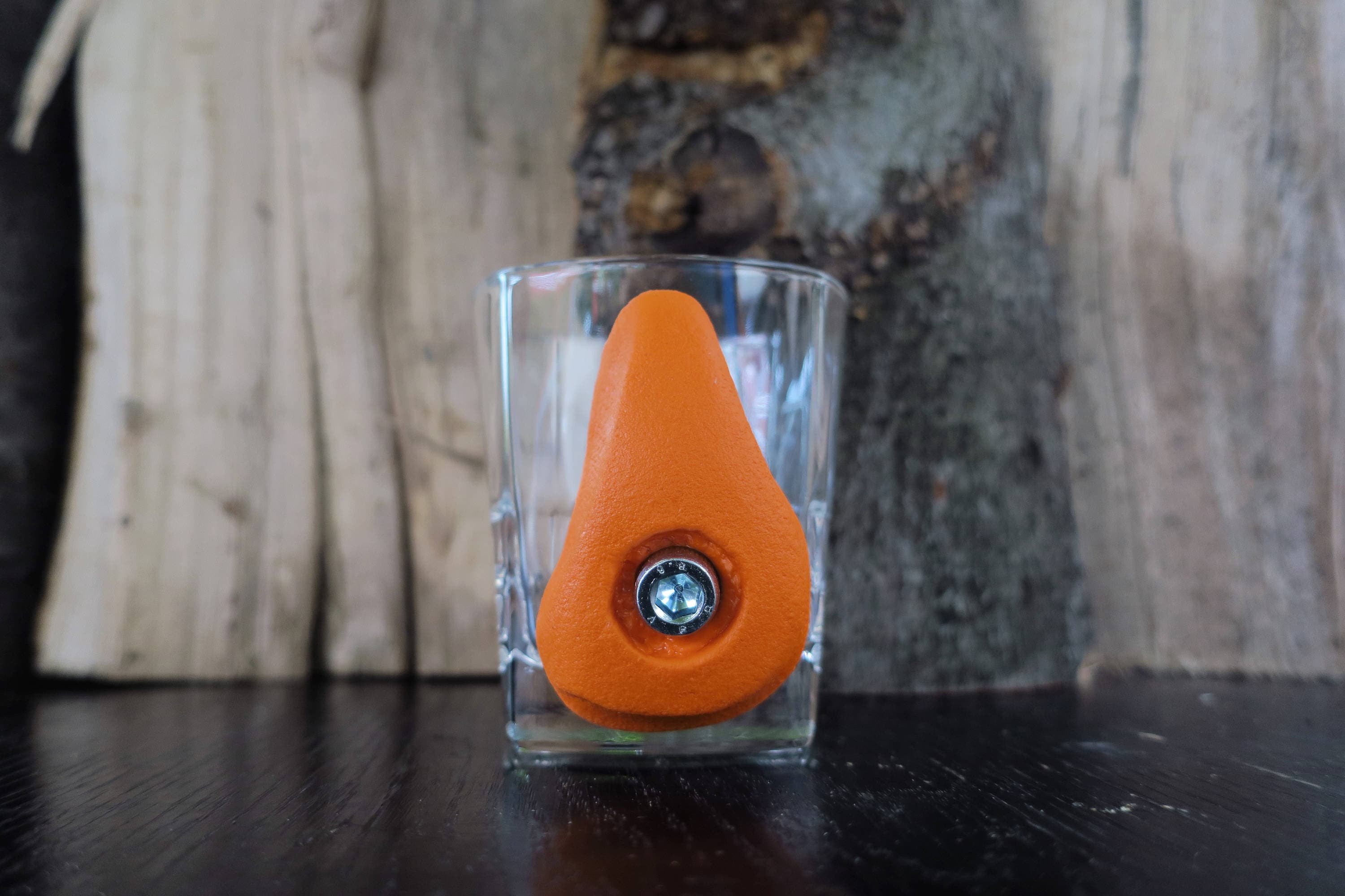 Rock Climbing Glass Mug, Rock Climbing Cup, Mug With Climbing Hold