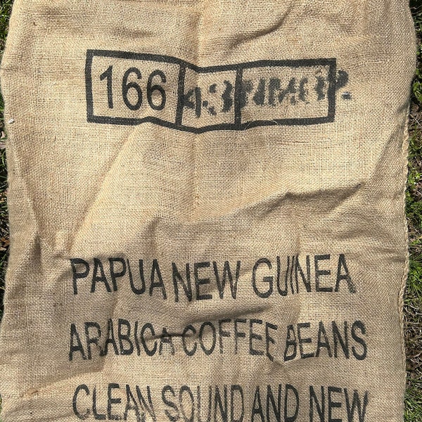 Papua New Guinea Burlap Coffee Bag