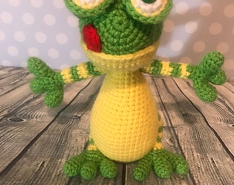Gecko Lizard Lovable Stuffed Animal Crocheted Toy