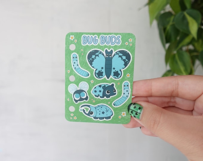 Tiny bug vinyl sticker sheet