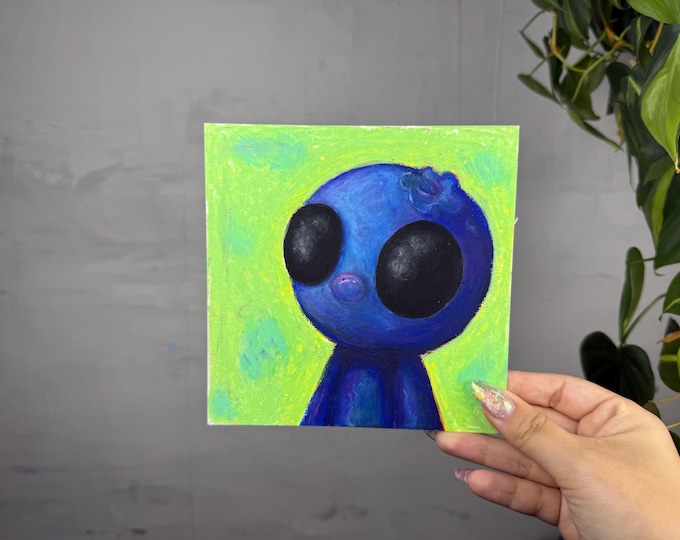 Blueberry guy oil pastel