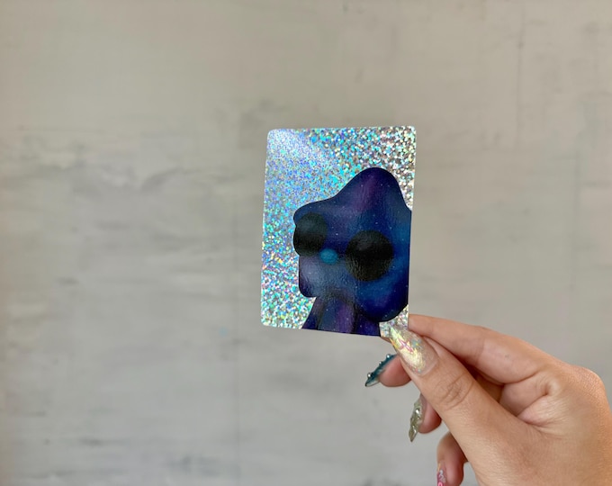 Space boy loves lamp sticker