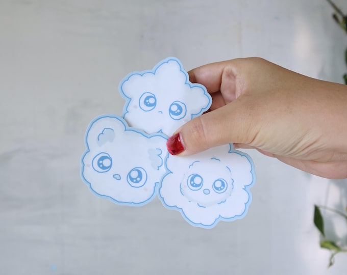 Fluffy cloud stickers!
