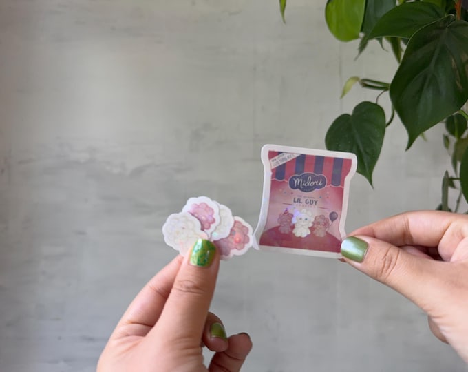 Lil guy snack sticker set