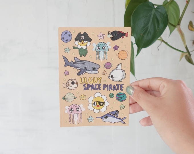 Lil Guy space expedition - Sticker Sheet