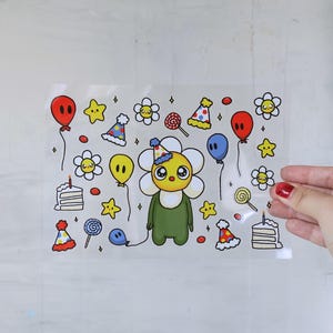 Lil’ Guy Vinyl Sticker Sheet: Party Decor Stickers