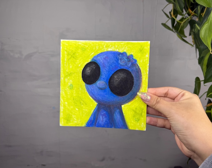 Blueberry guy soft pastel