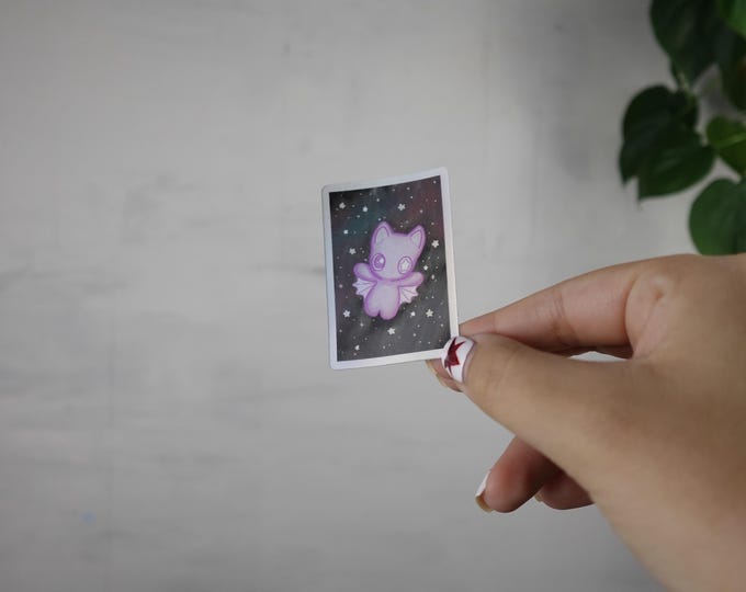 Bat in space sticker