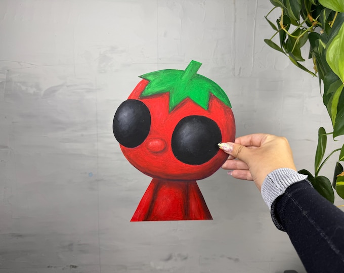 Tomate oil pastel original