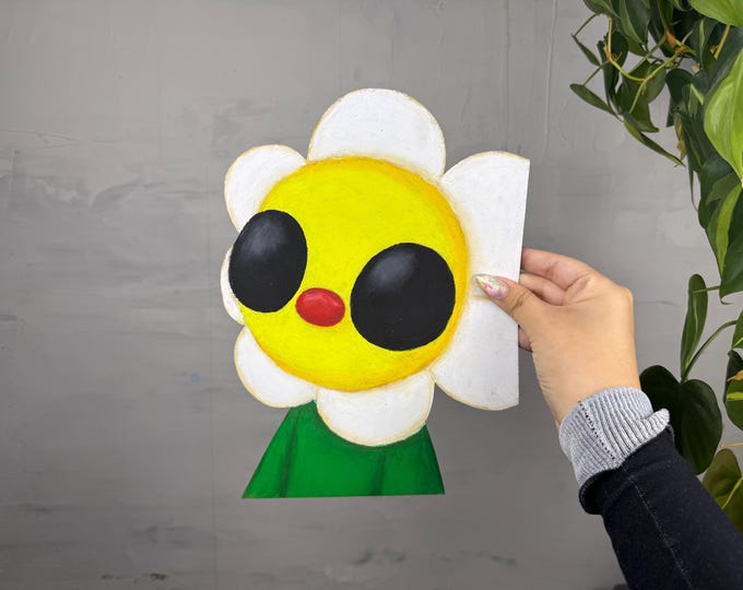 Lil guy oil pastel original