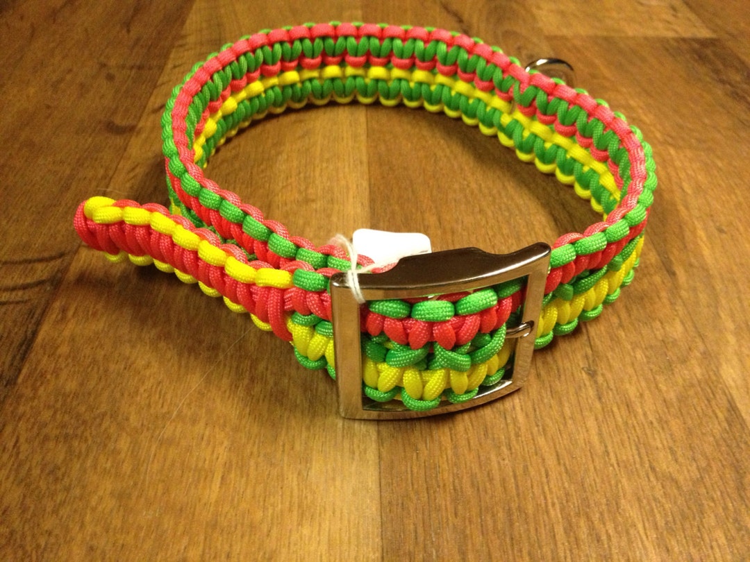 Adjustable Paracord Dog Collar Etsy