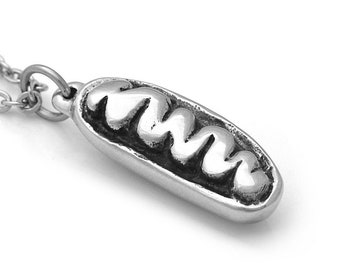 Mitochondrion Pendant Necklace, Handmade Biology Jewelry