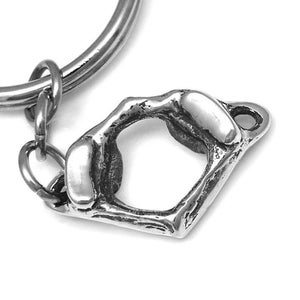 Atlas Vertebra Keychain, Handmade Human C1 Spine Anatomy, Chiropractor Charm
