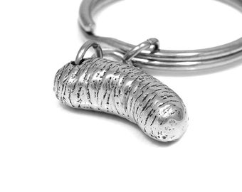 Bacteria Keychain, Bacterium Microorganism Charm, E. Coli Bacteriology Keyring