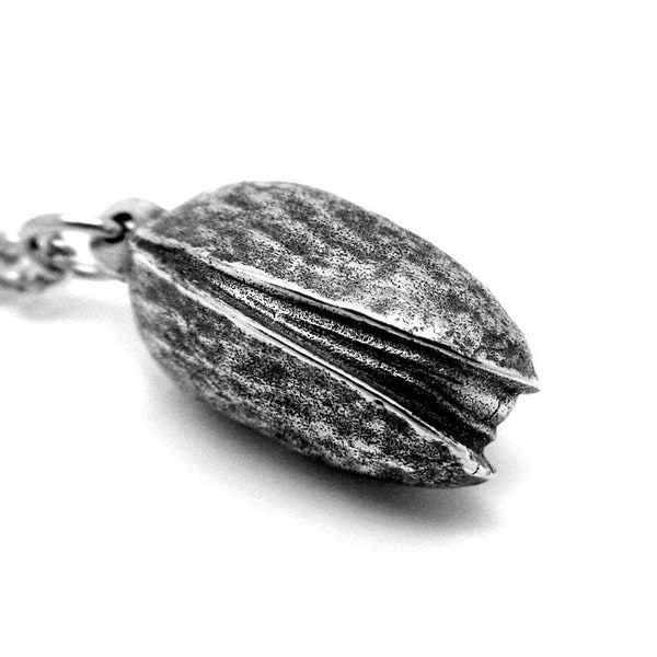 Pistachio Necklace, Food Pendant Nut Nature Jewelry
