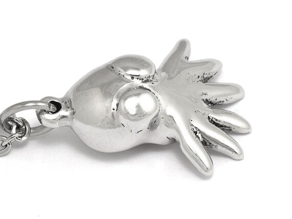 Baby Octopus Collier Céphalopode enfant Charme fait main en métal bijoux en étain