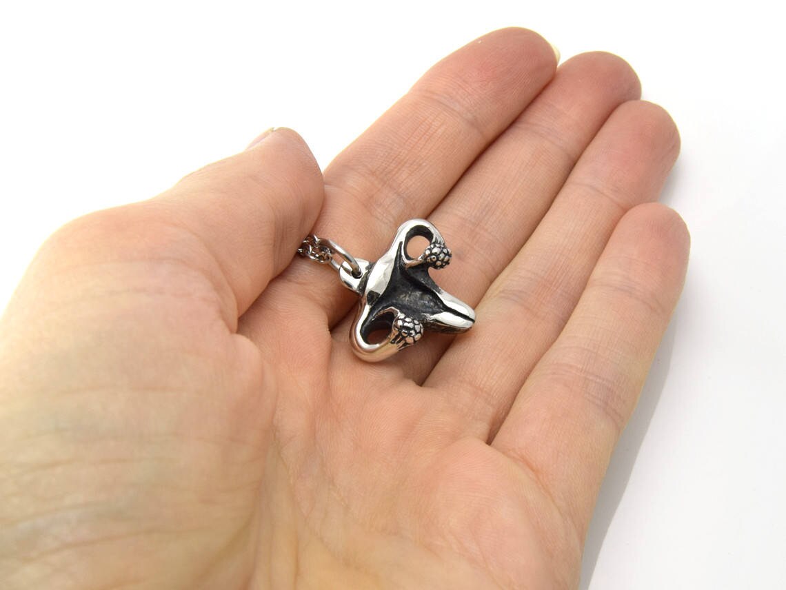 Uterus Necklace in Pewter Handmade Womb Charm Jewelry Mother - Etsy