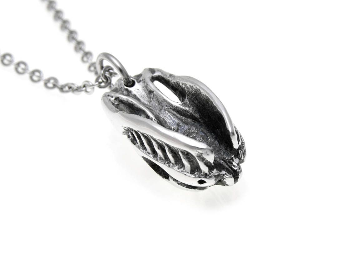 Python Skull Pendant Necklace, Snake Head Jewelry - Etsy