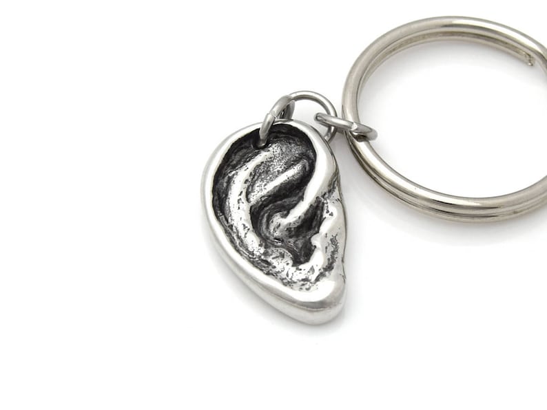 Human Ear Keychain Handmade Anatomical Hearing Charm Etsy