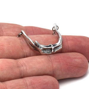 Hyoid Bone Choker Necklace, Anatomical Throat Charm, Handmade Jewelry image 6