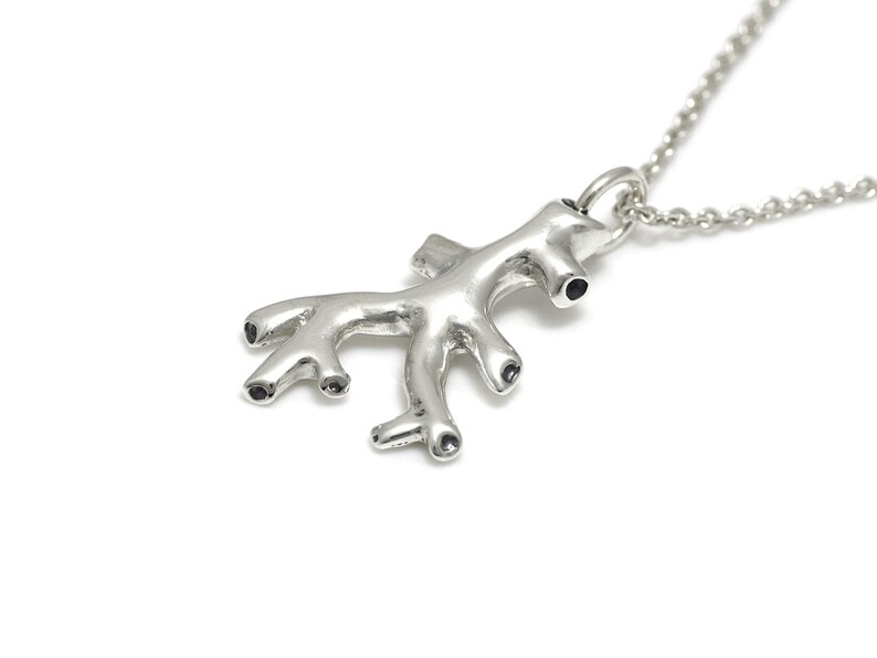Blood Vessels Necklace in Sterling Silver Veins and Arteries Charm