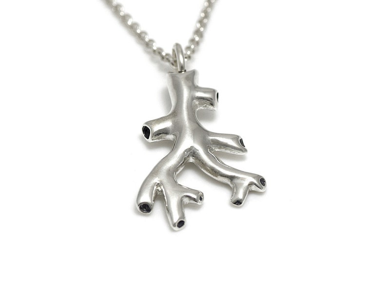 Blood Vessels Necklace in Sterling Silver Veins and Arteries Charm