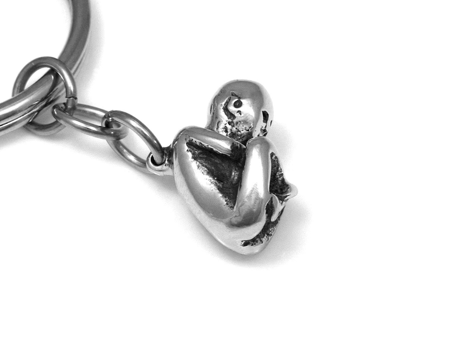 Handmade Tiny Fetus Keychain, Human Embryo Charm - Etsy