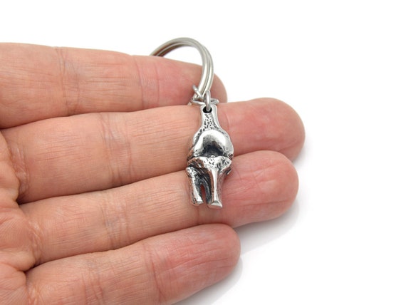 Anatomical Knee Joint Key Ring Keychain Femur Tibia 