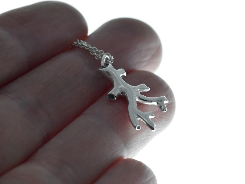 Blood Vessels Necklace in Sterling Silver Veins and Arteries Charm