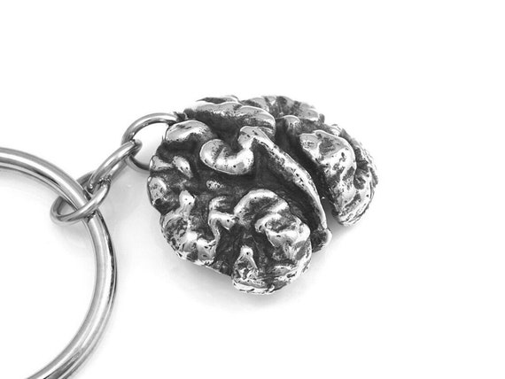 Walnut Keychain, Nature Nut Food Keyring in Pewter - Etsy