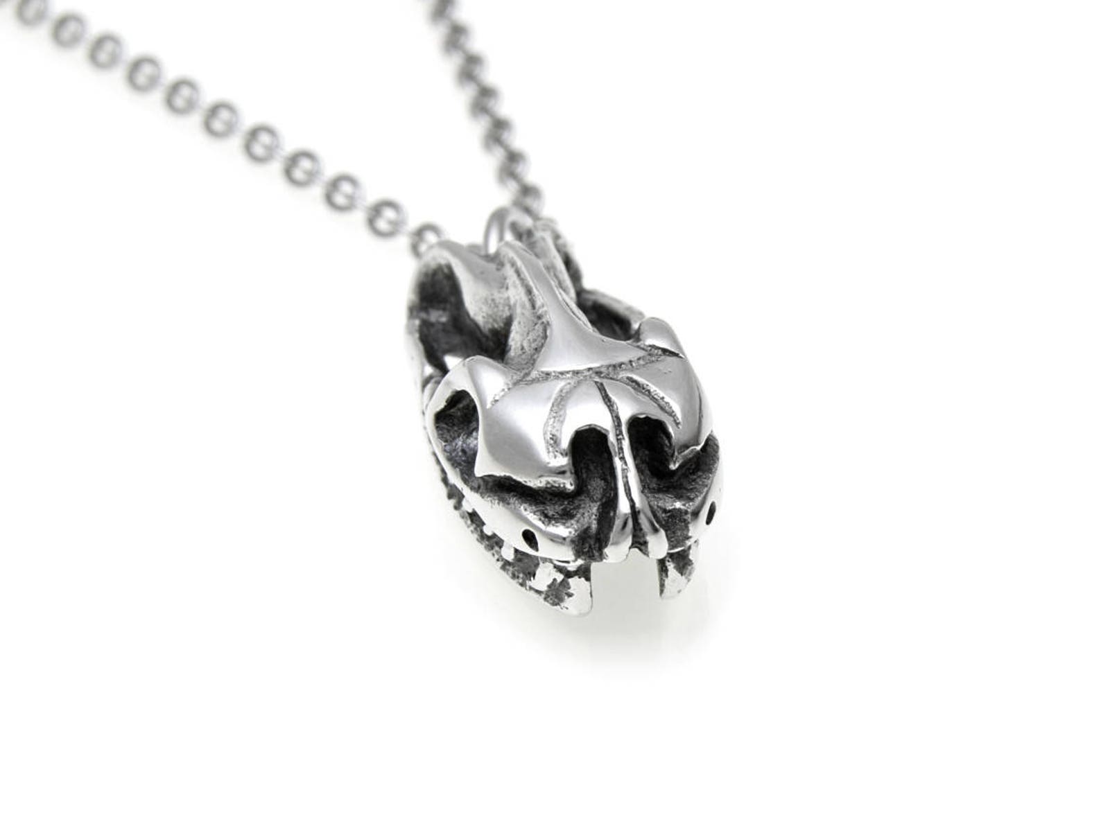 Python Skull Pendant Necklace, Snake Head Jewelry - Etsy