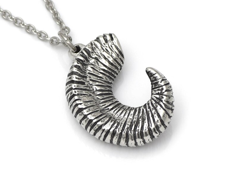 Bighorn Sheep Horn Necklace Animal Jewelry Aries Ram Pendant Etsy UK