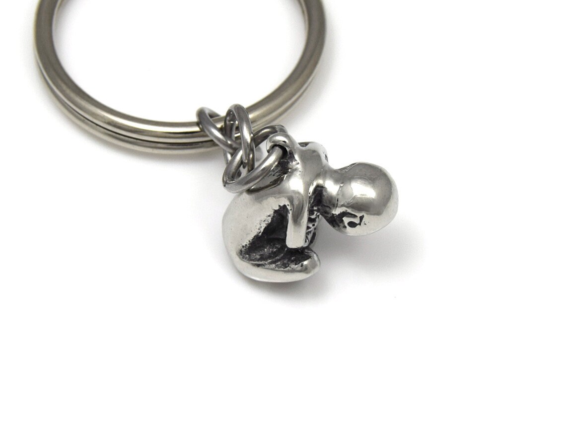 Handmade Tiny Fetus Keychain Human Embryo Charm | Etsy