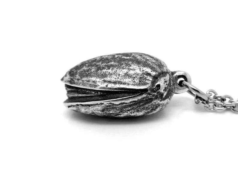 Pistachio Necklace, Food Pendant Nut Nature Jewelry image 3