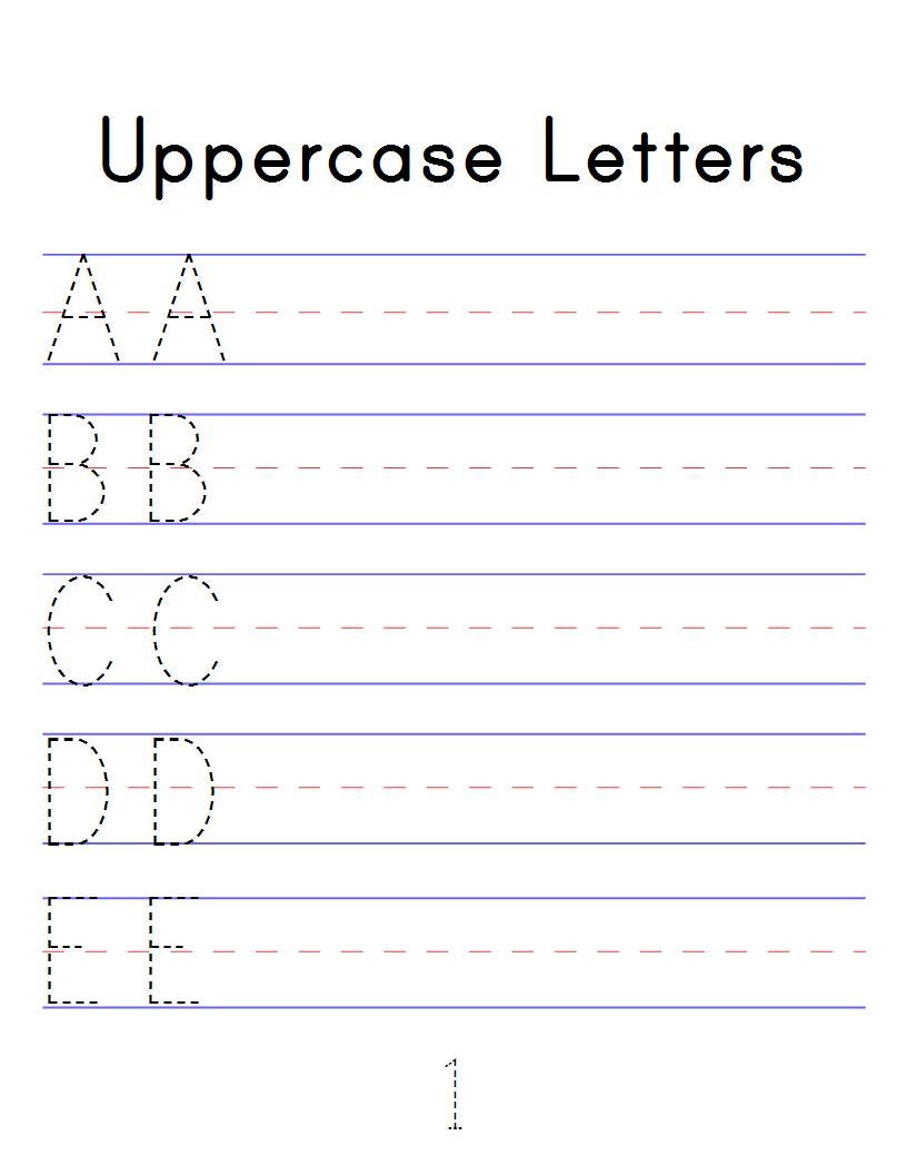 Alphabet Tracing Workbook Digital Printable Pdf Trace Abc Etsy