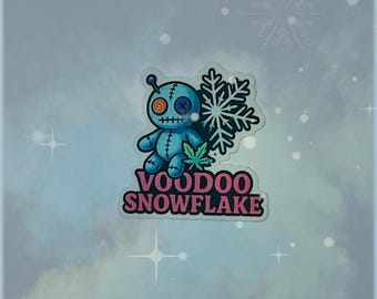 Voodoo Snowflake Signature Vinyl Sticker 2”