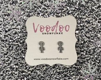 Alien “Believe” Push Back Earrings