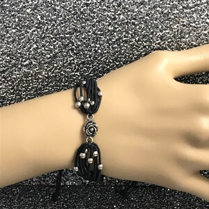 Voodoo Rose Adjustable Bracelet/Anklet