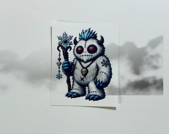 Cryptid Voodoo Doll Vinyl Stickers – 4 Piece Set or Singles