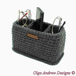 Men Designer Large Rectangular Organizer | 2-3 Compartment Sleek Glasses Phone Remote Holder